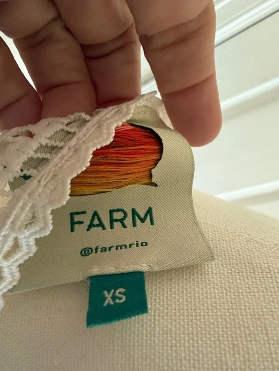 FARM Rio Morada Boa Guipure Lace Maxi Dress XS S 2 4 6 - Picture 4 of 12